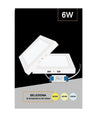 Plafoniera Pannello Led Quadrato 6 Watt Cct Tre Colorazione Di Luce P120b-q3c