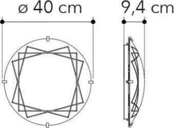 Plafoniera-Paradise-Bianca-3Xe27-40Cm