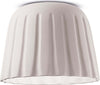 Plafoniera-Piccola-Vintage-Decò-Madame-Gres-Ceramica-Bianco-Naturale-1-Luce-E27