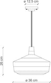 Plafoniera-Piccola-Vintage-Decò-Madame-Gres-Ceramica-Grigio-Nerastro-1-Luce-E27