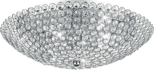 Plafoniera Planet Cromo 6Xg9 45X15Cm Illuminazione/Illuminazione per interni/Lampadari lampade a sospensione e plafoniere/Plafoniere Led Mall Home - Napoli, Commerciovirtuoso.it