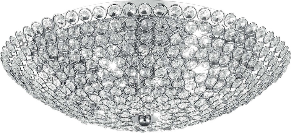 Plafoniera Planet Cromo 6Xg9 45X15Cm Illuminazione/Illuminazione per interni/Lampadari lampade a sospensione e plafoniere/Plafoniere Led Mall Home - Napoli, Commerciovirtuoso.it