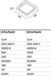 Plafoniera-quadrata-Gea-Led-SHAM-Q-GFA764-12W-LED-220V-termoplastica-lampada-soffitto-moderna-interno
