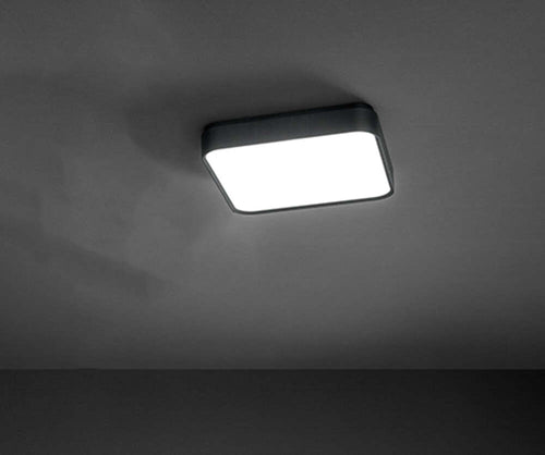 Plafoniera-Quadrata-Moderna-Banner-Nera-Led-29Cm