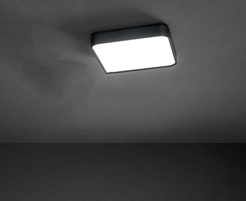 Plafoniera-Quadrata-Moderna-Banner-Nera-Led-49Cm