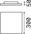 Plafoniera-Quadrata-Moderna-Mib-Alluminio-Materie-Plastiche-Bianco-Led-19W-4000K