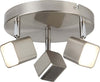 Plafoniera-Quadruplo-Acciaio-Argento-Policarbonato-Cromo-Led-12W-3000K