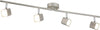 Plafoniera-Quadruplo-Acciaio-Argento-Policarbonato-Cromo-Led-17W-3000K
