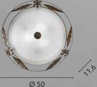 Plafoniera-Riccio-Bianca-3Xe27-50Cm