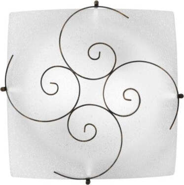 Plafoniera-Ricciolo-Bianca-2Xe27-40X40Cm