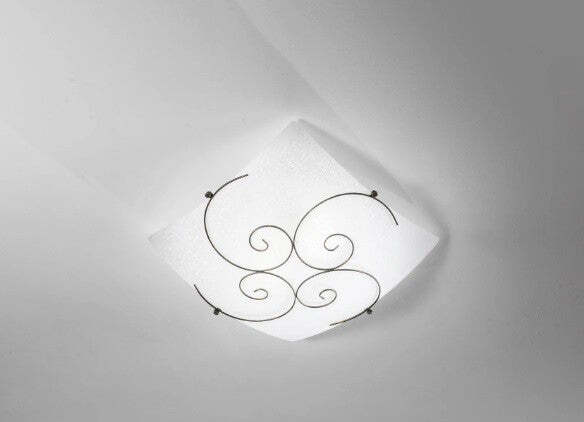 Plafoniera-Ricciolo-Bianca-2Xe27-40X40Cm