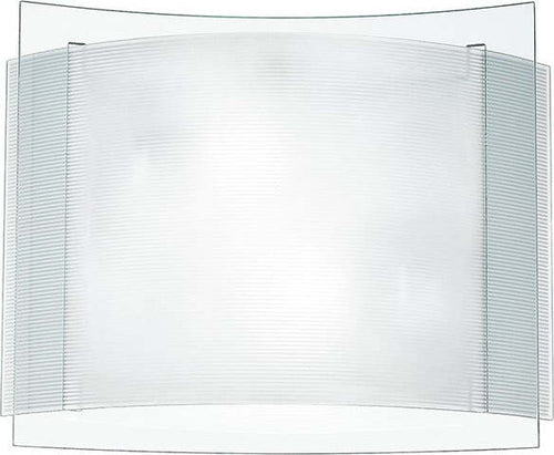 Plafoniera Righe Bianca 2Xe27 35X28Cm Illuminazione/Illuminazione per interni/Lampadari lampade a sospensione e plafoniere/Plafoniere Led Mall Home - Napoli, Commerciovirtuoso.it