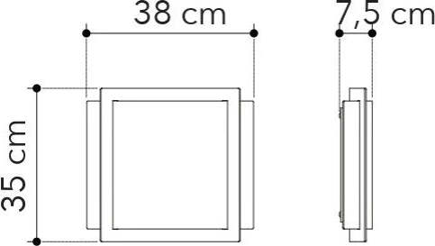 Plafoniera-Righe-Bianca-3Xe27-38X35Cm