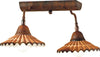 Plafoniera-rustica-Due-P-illuminazione-VANIA-PL2-E27-LED-ceramica-lampada-soffitto