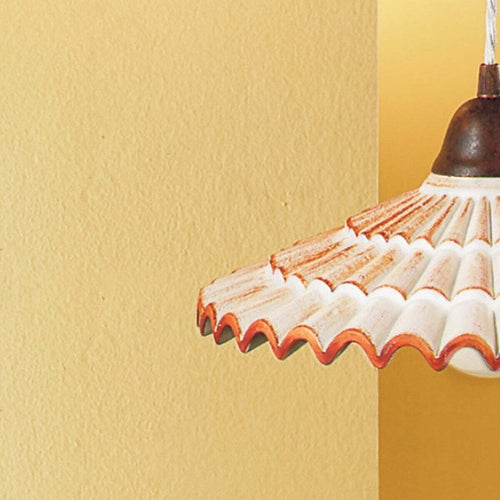 Plafoniera-rustica-Due-P-illuminazione-VANIA-PL2-E27-LED-ceramica-lampada-soffitto