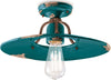Plafoniera-rustica-Ferroluce-Retrò-COUNTRY-C1445-E27-LED-ceramica-lampada-soffitto