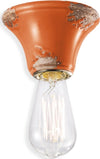Plafoniera-rustica-Ferroluce-Retrò-VINTAGE-C133-E14-LED-ceramica-lampada-soffitto