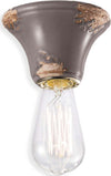 Plafoniera-rustica-Ferroluce-Retrò-VINTAGE-C133-E14-LED-ceramica-lampada-soffitto