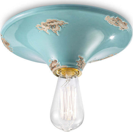 Plafoniera-rustica-Ferroluce-Retrò-VINTAGE-C134-E27-LED-ceramica-lampada-soffitto