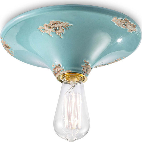 Plafoniera-rustica-Ferroluce-Retrò-VINTAGE-C134-E27-LED-ceramica-lampada-soffitto