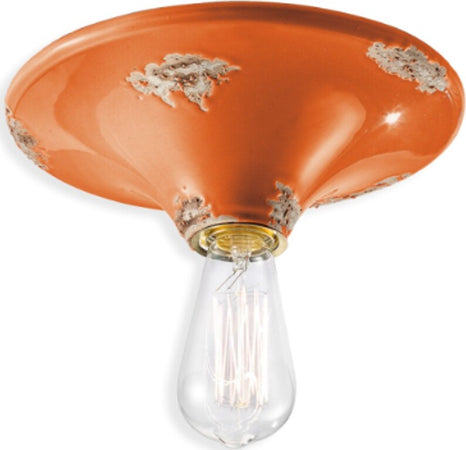 Plafoniera-rustica-Ferroluce-Retrò-VINTAGE-C134-E27-LED-ceramica-lampada-soffitto