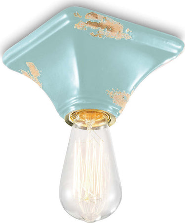 Plafoniera-rustica-Ferroluce-Retrò-VINTAGE-C135-E27-LED-ceramica-lampada-soffitto