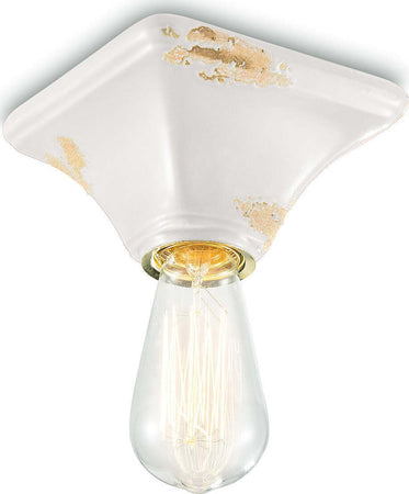 Plafoniera-rustica-Ferroluce-Retrò-VINTAGE-C135-E27-LED-ceramica-lampada-soffitto