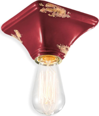 Plafoniera-rustica-Ferroluce-Retrò-VINTAGE-C135-E27-LED-ceramica-lampada-soffitto