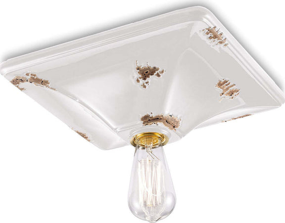 Plafoniera-rustica-Ferroluce-Retrò-VINTAGE-C136-E27-LED-ceramica-lampada-soffitto