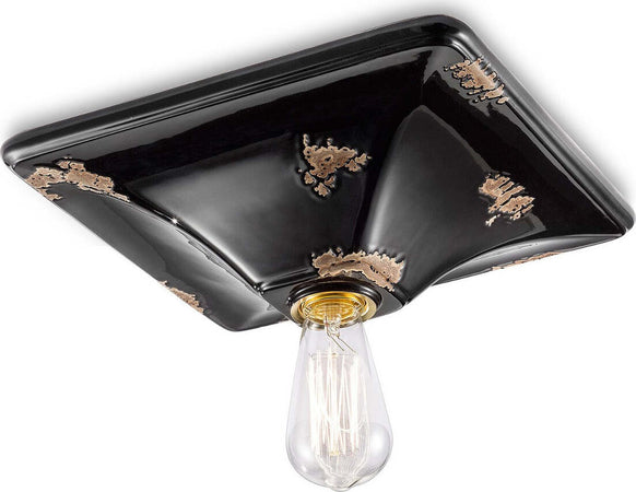 Plafoniera-rustica-Ferroluce-Retrò-VINTAGE-C136-E27-LED-ceramica-lampada-soffitto
