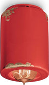 Plafoniera-rustica-Ferroluce-Retrò-VINTAGE-C985-E14-LED-ceramica-lampada-soffitto