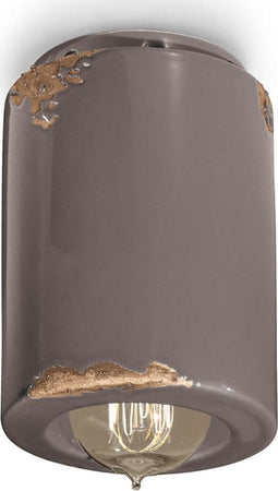 Plafoniera-rustica-Ferroluce-Retrò-VINTAGE-C985-E14-LED-ceramica-lampada-soffitto