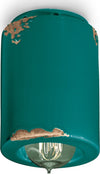 Plafoniera-rustica-Ferroluce-Retrò-VINTAGE-C985-E14-LED-ceramica-lampada-soffitto