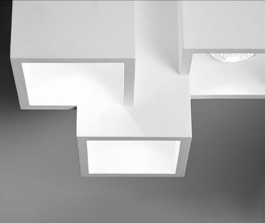 Plafoniera-SF-HERAEA-T193-9W-LED-gesso-bianco-verniciabile-lampada-soffitto-moderna-parallelepipedo-interno
