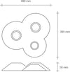 Plafoniera-SF-LEPREUM-T287-GX53-LED-Sforzin-Illuminazione-gesso-lampada-soffitto-interno