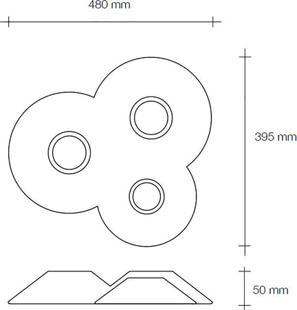 Plafoniera-SF-LEPREUM-T287-GX53-LED-Sforzin-Illuminazione-gesso-lampada-soffitto-interno