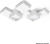 Plafoniera-SF-SIDE-T292-GX53-20W-LED-gesso-bianco-verniciabile-lampada-soffitto-quadrati-interno