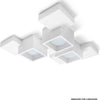Plafoniera-SF-SIDE-T293-GX53-30W-LED-gesso-bianco-verniciabile-lampada-soffitto-quadrata-interno
