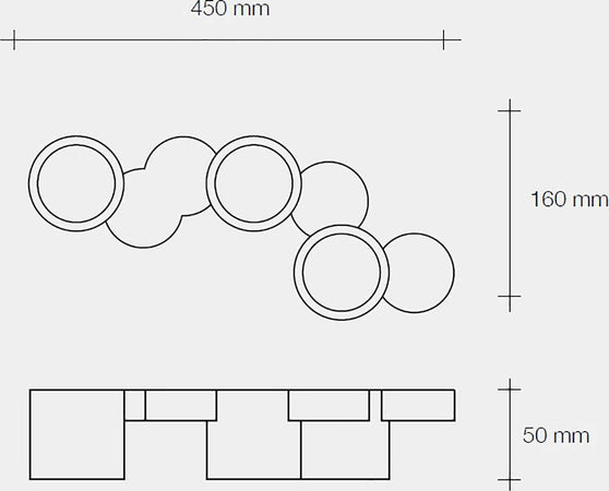Plafoniera-Sforzin-Illuminazione-CHIO-T262-GX53-LED-gesso-bianco-lampada-soffitto