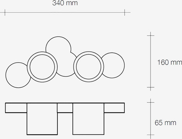 Plafoniera-Sforzin-Illuminazione-CHIO-T278-GX53-LED-gesso-lampada-soffitto