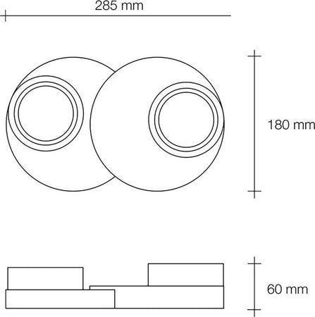 Plafoniera-Sforzin-Illuminazione-DEMETRA-T358-GX53-LED-gesso-bianco-lampada-soffitto