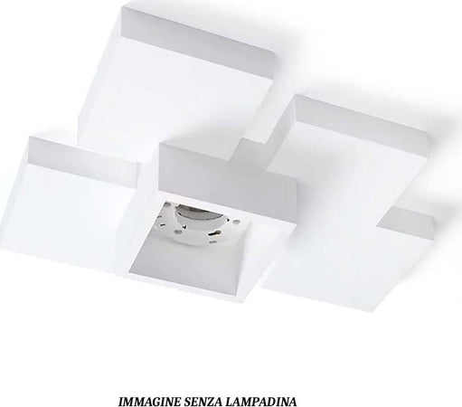 Plafoniera-Sforzin-Illuminazione-SIDE-T291-GX53-LED-gesso-lampada-soffitto