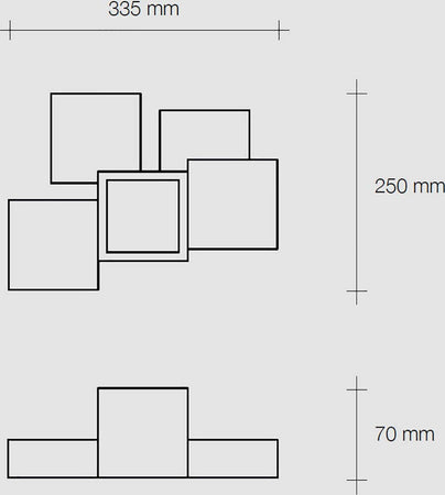 Plafoniera-Sforzin-Illuminazione-SIDE-T291-GX53-LED-gesso-lampada-soffitto