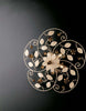Plafoniera-Shabby-Chic-Bella-Avorio-Oro-5-Luci-E14