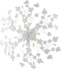 Plafoniera-Shabby-Edera-6-Luci-Ferro-Battuto-Bianco-Con-Foglie-E-Cristalli