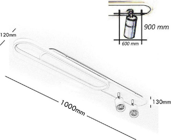 Plafoniera Soffitto Led 50w 2 Faretti Spot Orientabili Luce 6500k 4000k 3000k Pn-22b Illuminazione/Illuminazione bagno/Plafoniere Trade Shop italia - Napoli, Commerciovirtuoso.it