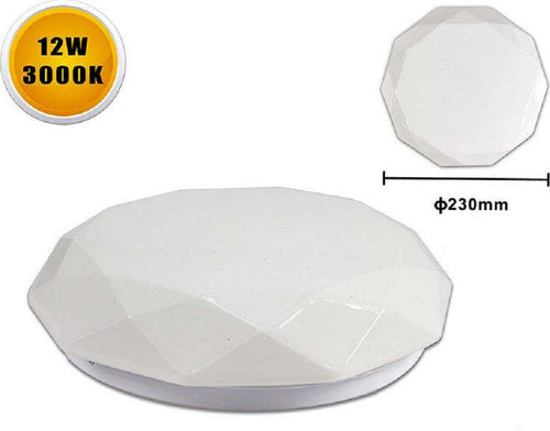 Plafoniera Soffitto Lavorata 12 Watt 24 Led Smd 5730 Luce 3000k 4000k 6500k C-02 Illuminazione/Illuminazione per interni/Lampadari lampade a sospensione e plafoniere/Plafoniere Trade Shop italia - Napoli, Commerciovirtuoso.it