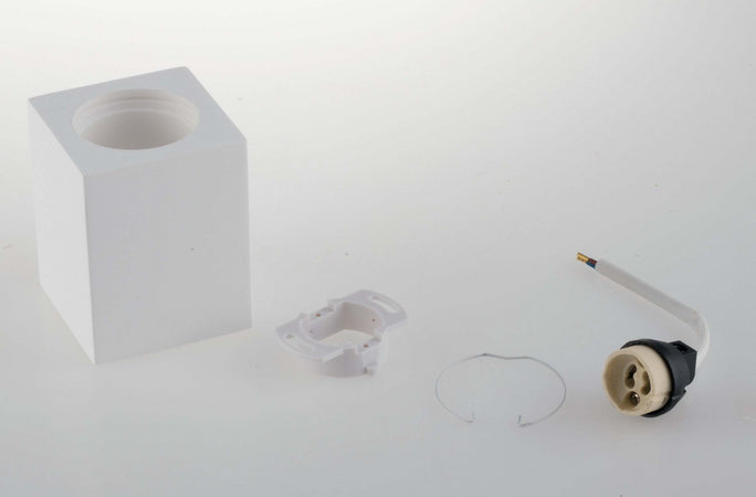 Plafoniera Space Bianca 1Xgu10 7X7X9Cm Illuminazione/Illuminazione per interni/Lampadari lampade a sospensione e plafoniere/Plafoniere Led Mall Home - Napoli, Commerciovirtuoso.it