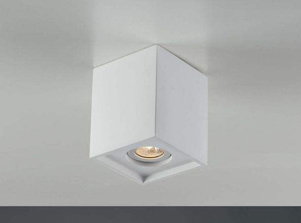 Plafoniera Space Orientabile Bianca 1Xgu10 13,4X13,4X16Cm Illuminazione/Illuminazione per interni/Lampadari lampade a sospensione e plafoniere/Plafoniere Led Mall Home - Napoli, Commerciovirtuoso.it