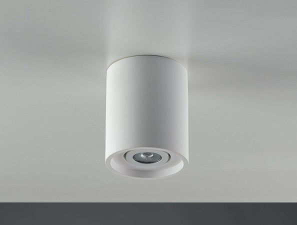 Plafoniera Space Orientabile Bianca 1Xgu10 13,4X16Cm Illuminazione/Illuminazione per interni/Lampadari lampade a sospensione e plafoniere/Plafoniere Led Mall Home - Napoli, Commerciovirtuoso.it